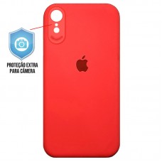 Capa para iPhone XS Max - Emborrachada Protector Vermelha